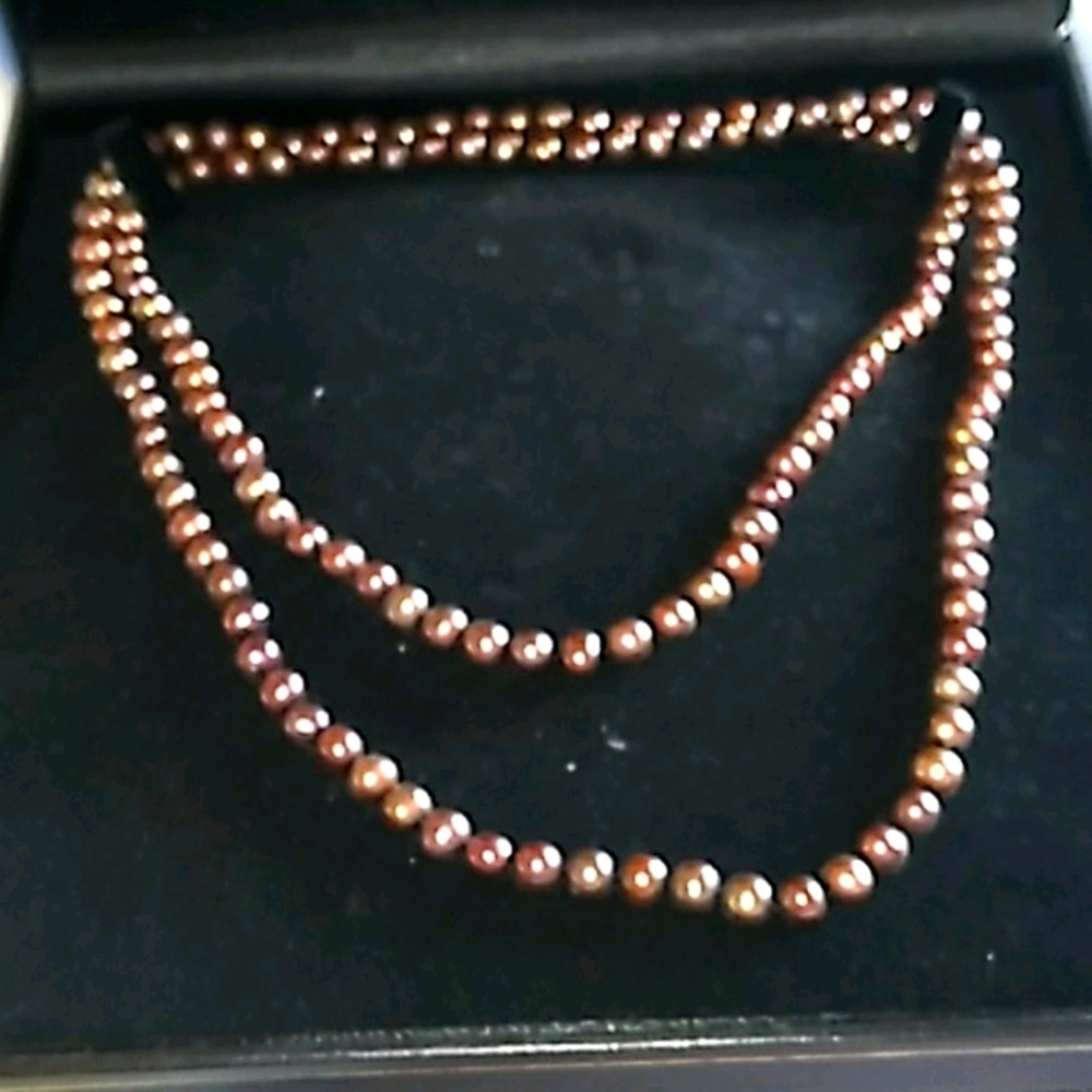 34" Pearl Infinity Necklace